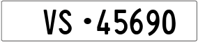 Trailer License Plate